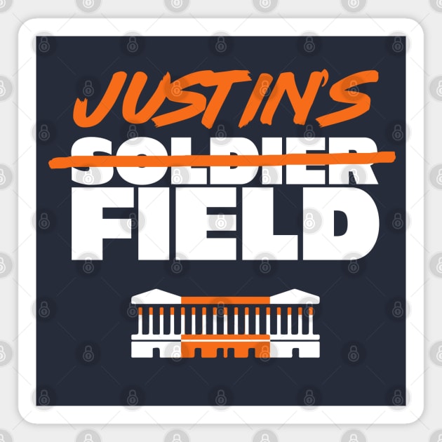 Justin's (Soldier) Field - Chicago Bears Magnet by BodinStreet